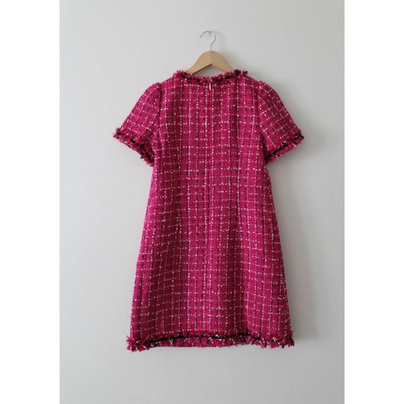 Kate Spade Festive Tweed Dress Festive Pink Size 2 Barbie - Picture 5 of 10